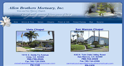 Desktop Screenshot of allenbrothersmortuary.com